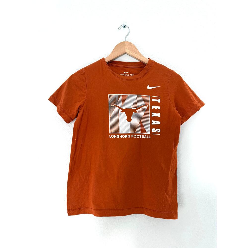 Nike Texas Longhorns Football Burnt Orange Graphic Tee Youth Size M
